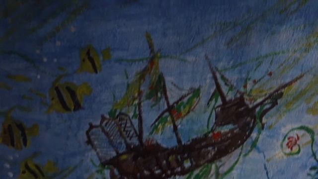 Фреска на даче с кораблем и русалочкой Дворец Ариэль 2010 год смотреть онлайн