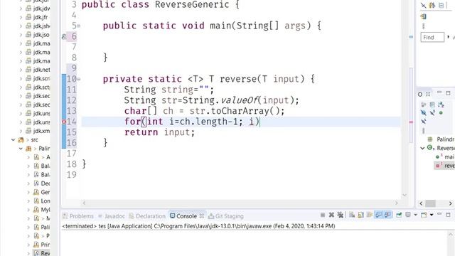 Simple Generic method to reverse data in java. смотреть онлайн