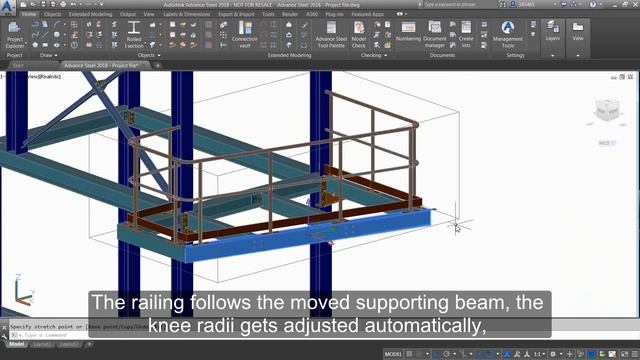 Getting Started with Advance Steel: Part 14 - Modifying the platform dimensions смотреть онлайн
