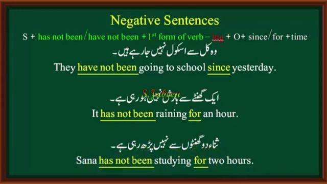 Positive Sentences ll Present Perfect Continuous Tense ll 5th Class смотреть онлайн