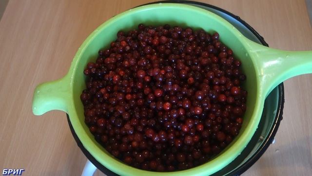 Брусника, протертая с сахаром. Рецепт приготовления. смотреть онлайн