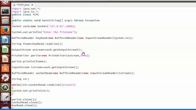Computer Network Lab | VTU | Program 9 - TCP Socket Programming смотреть онлайн
