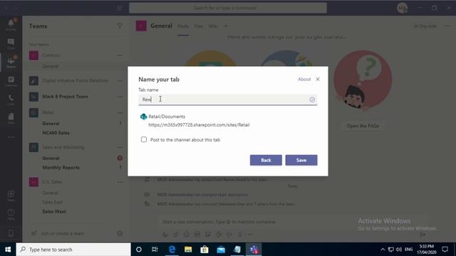 How to add SharePoint Document Library into Teams Channel смотреть онлайн