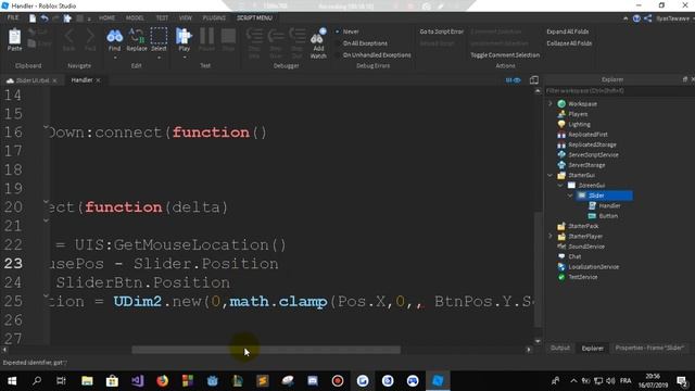 How to make a UI Slider in ROBLOX STUDIO смотреть онлайн