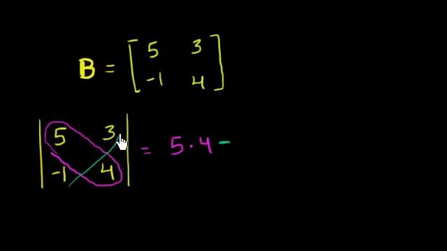 Finding the determinant of a 2x2 matrix | Matrices | Precalculus | Khan Academy смотреть онлайн