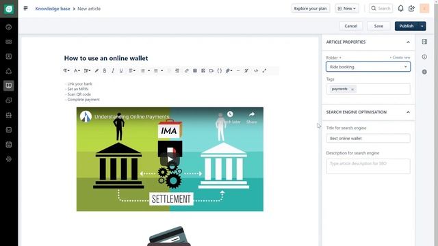 How to create a knowledge base article | Freshdesk Tutorial смотреть онлайн