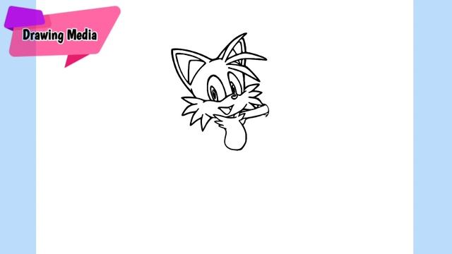 How to draw sonic tails very cute | Drawing sonic very cute | How to draw sonic tails| drawing medi смотреть онлайн