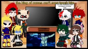 MHA/BNHA pro heroes react to Satoru gojo|| ????Pro heroes react to GOJO / JUJUTSU KAISEN