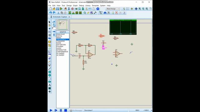 Proteus OpAmp Active Bandpass Filter Circuit Frequency Response Analysis Example смотреть онлайн