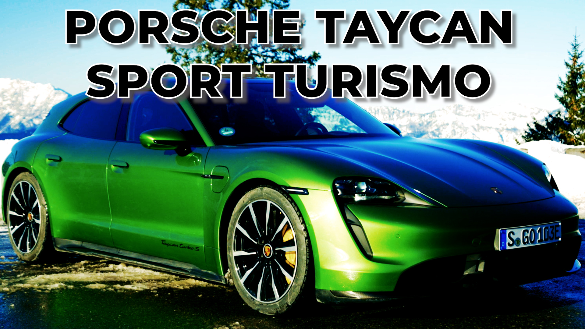 2022 Taycan Sport Turismo Зимний тест - Вождение!