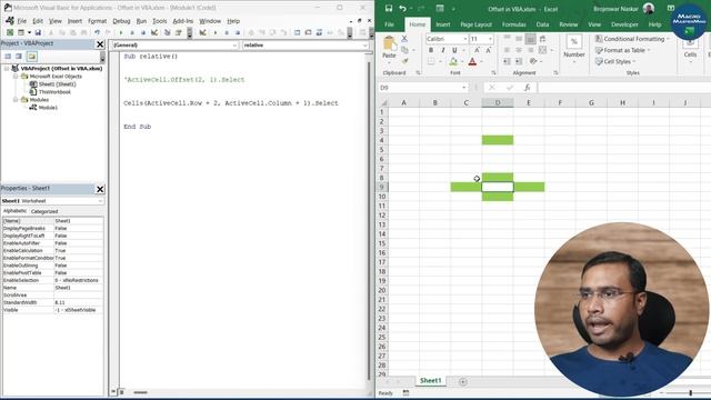 Offset in #Excel VBA? | Beginners tutorial in English | #Macro MasterMind – 07 смотреть онлайн