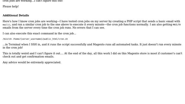 Magento: Cron job script is running, but Magento order confirmation emails are not sending смотреть онлайн