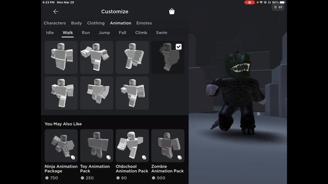 Making GODZILLA an avatar in Roblox смотреть онлайн