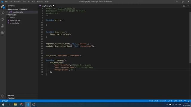 Crear plugins wordpress con php - Menu de administrador ☝ смотреть онлайн