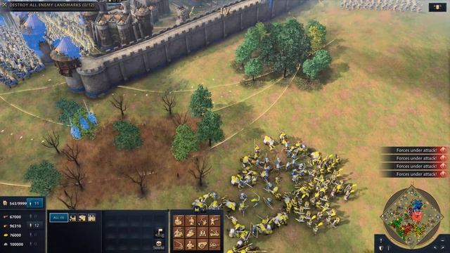 Age of Empires 4 - CASTLE DEFENSE смотреть онлайн