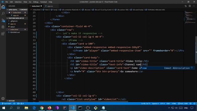 youtube data api v3 : responsive iframe and styling смотреть онлайн