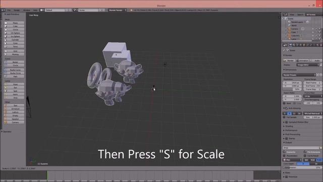 Tutorial: How to mirror objects/meshes in Blender, 1 min example смотреть онлайн