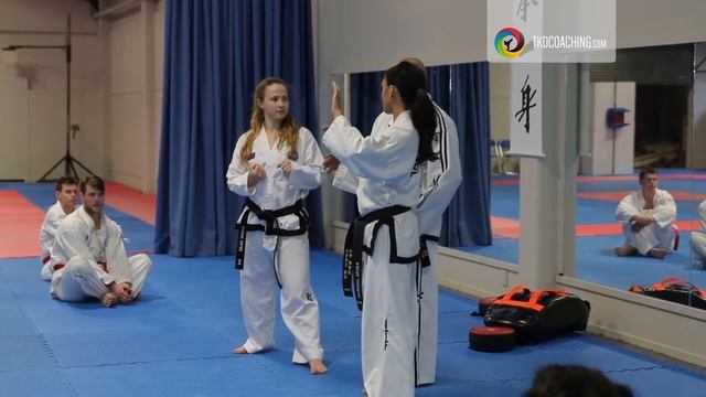 Master Michael Daher in a stretching and kicking class. смотреть онлайн