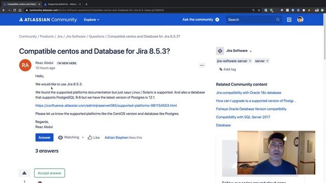 GetAnswers - Can you install Jira on CentOS and PostgreSQL? смотреть онлайн