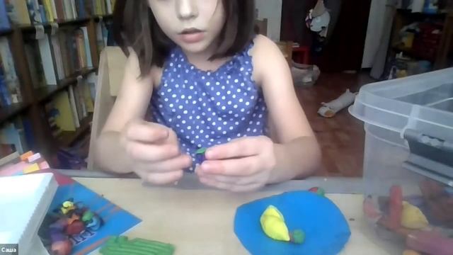 Лепим гусениц и фрукты ▶ Лепка из пластилина - для детей от 5 лет смотреть онлайн