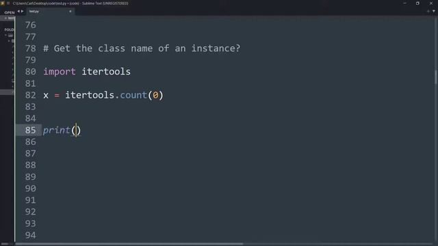 Getting the class name of an instance? смотреть онлайн