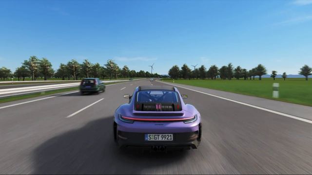 ORGASMIC SOUND! - Porsche 911 GT3 RS 300 km/h on Autobahn! | Assetto Corsa | Steering Wheel смотреть онлайн