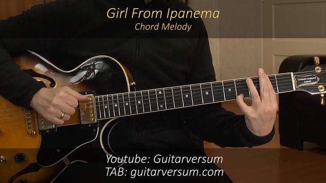 GIRL FROM IPANEMA Guitar Cover Chord Melody смотреть онлайн