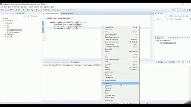 Private vs Public vs Protected - Access modifiers in JAVA ! смотреть онлайн