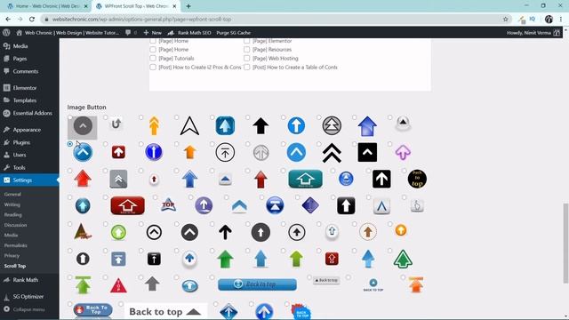 How To Add Scroll To Top Button Using Free Plugin In WordPress Website | Back To Top Elementor 2020 смотреть онлайн