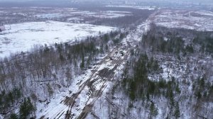 Ходовые испытания беспилотного десятиколёсного вездехода на заводе Архант.
