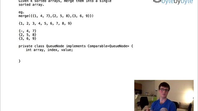 Interview Question: Merge K Sorted Arrays смотреть онлайн