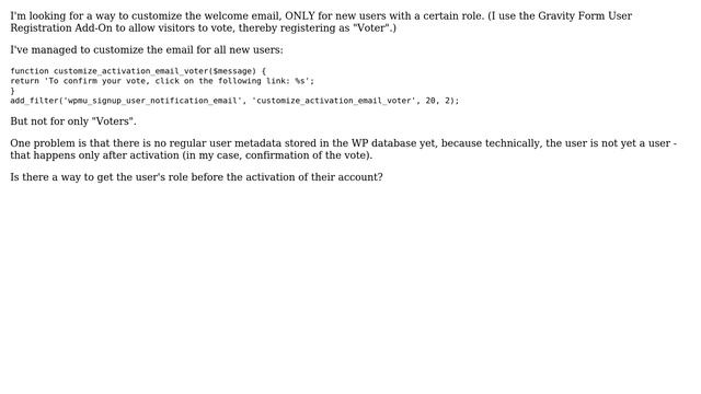 Wordpress: WP welcome email depending on user role смотреть онлайн