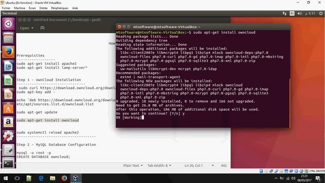 How to install OwnCloud on ubuntu 16.04,17.04 смотреть онлайн