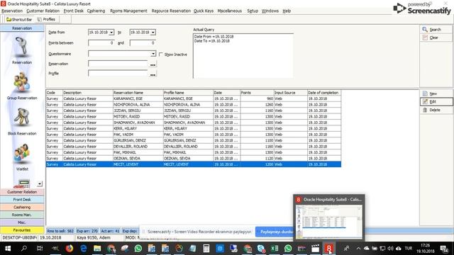 Fidelio Suite8 Questionnaire Modüle смотреть онлайн