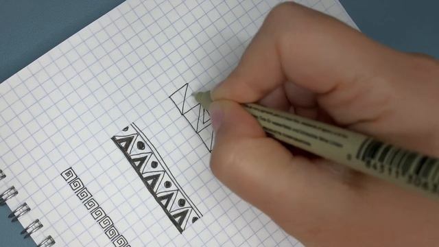 Что нарисовать по клеткам когда скучно. Показываю 5 простых вариантов смотреть онлайн
