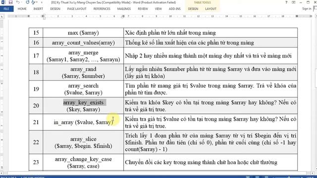Tự học PHP - 35 PHP Array - 16 Ôn Tập смотреть онлайн