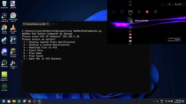 Web Man Mod Commands by Boxuga (Python Script) PS3 (HEN/CFW) смотреть онлайн
