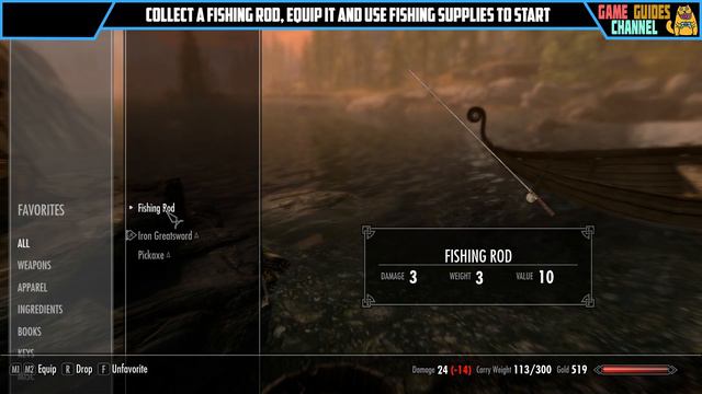 Skyrim Anniversary Edition How to Fish смотреть онлайн