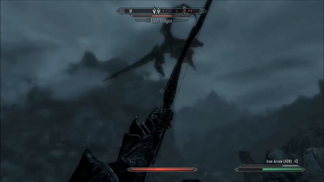 Skyrim Elder Dragon Fight смотреть онлайн