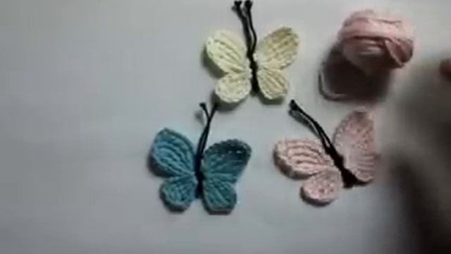 0 Как связать аппликацию бабочка, образец смотреть онлайн