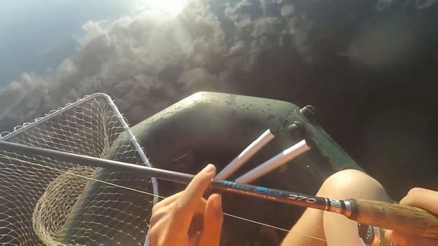 Ловля щуки и окуня в августе на вертушку в жару!!! смотреть онлайн