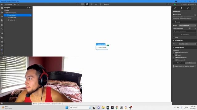 Webflow Button Fill Animation On Hover (2023 Tutorial) смотреть онлайн