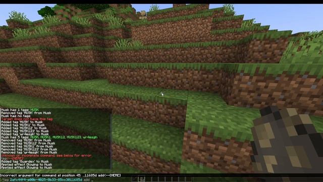 Minecraft. Обзор команды /tag. смотреть онлайн