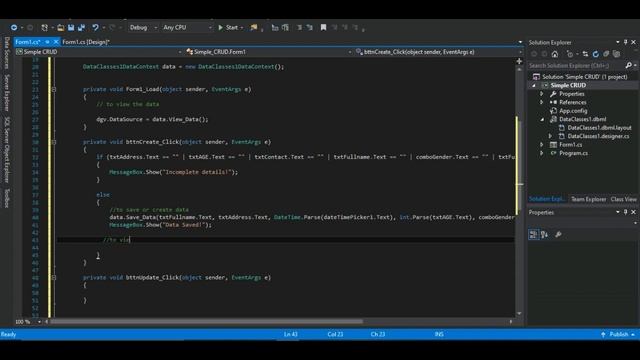 C# CRUD with Stored Procedures using LINQ to SQL Classes with Source Code смотреть онлайн