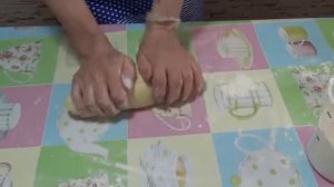 печенье домашнее Хризантема через мясорубку песочное