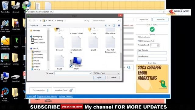 How to Validate Email Address | Free Email Validation | bulk of email validate | chilli 4 milli смотреть онлайн