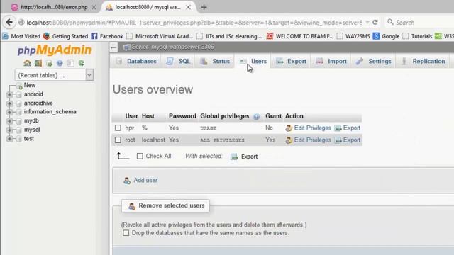Error Host 'X.X.X.X' is not allowed to connect to this MySQL server,wamp server,mysql wamp,php смотреть онлайн