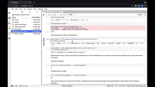 NLTK Library: Review Session смотреть онлайн