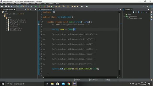 #6 Methods of String in Java | Java String Methods | Java | MyProParadise смотреть онлайн