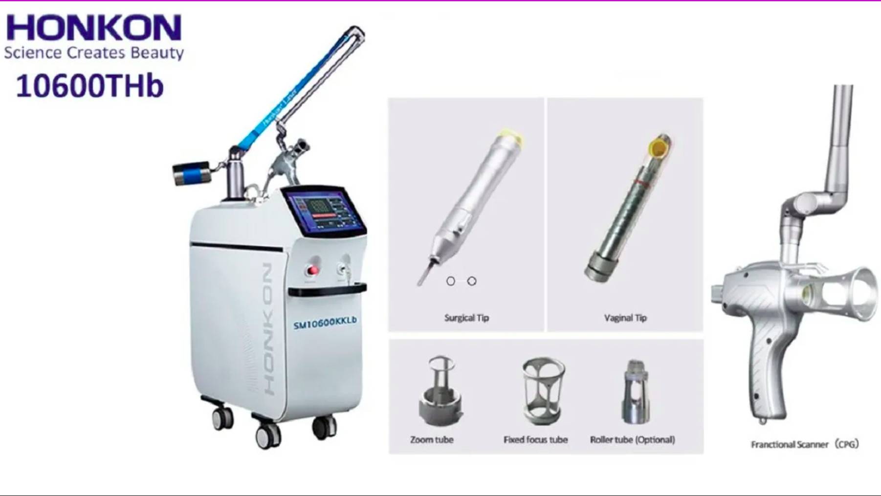 HONKON - 10600THb фракционный лазер СО2